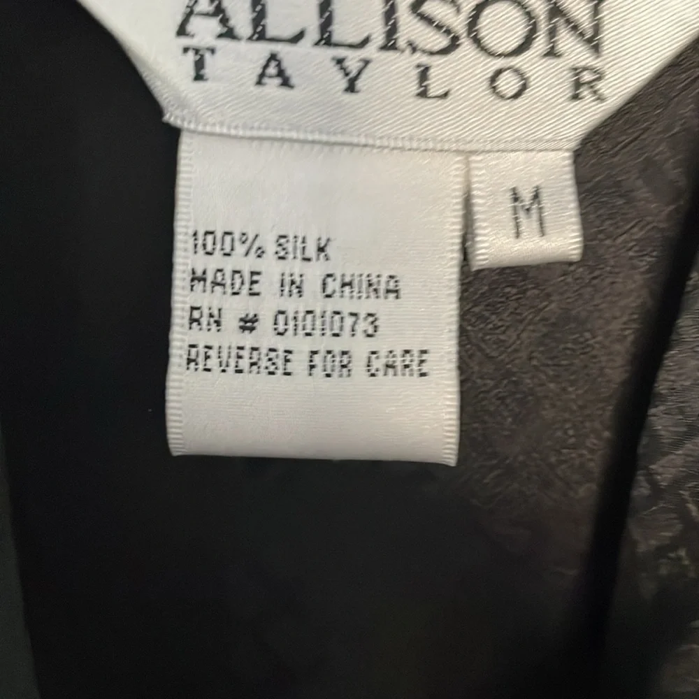 Black Silk Blouse - Picture 6 of 6